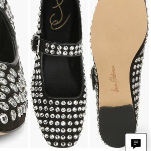 Michaela Rhinestone Mary Jane Flat